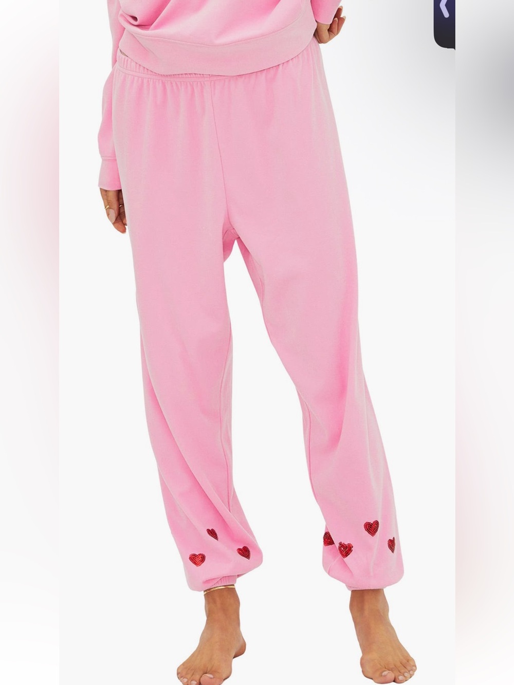 Beach Riot‎ Pink Lounge Pants with Elastic Waist